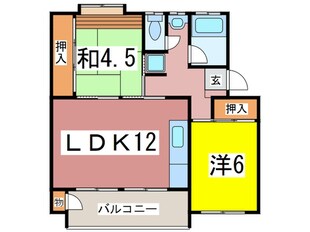 たまﾌﾟﾗ-ｻﾞ団地3街区５号棟(104)の物件間取画像